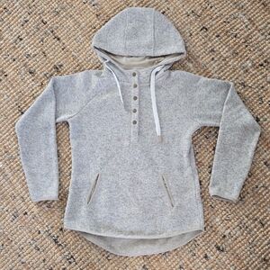 Thread & Supply] Light Gray&Tan Hooded Sweatshirt
